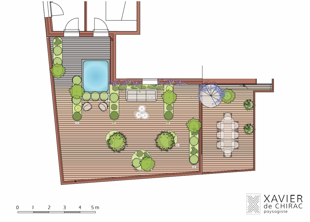 xavier de chirac concept de jardin et terrasse