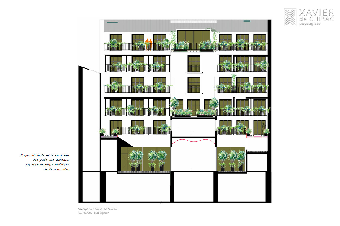 jardin croquis hotel