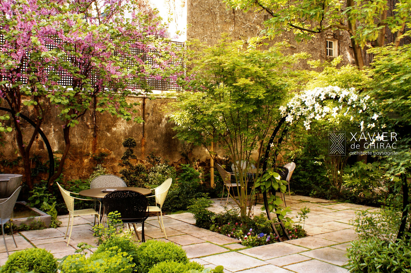 Jardin au coeur de Paris
