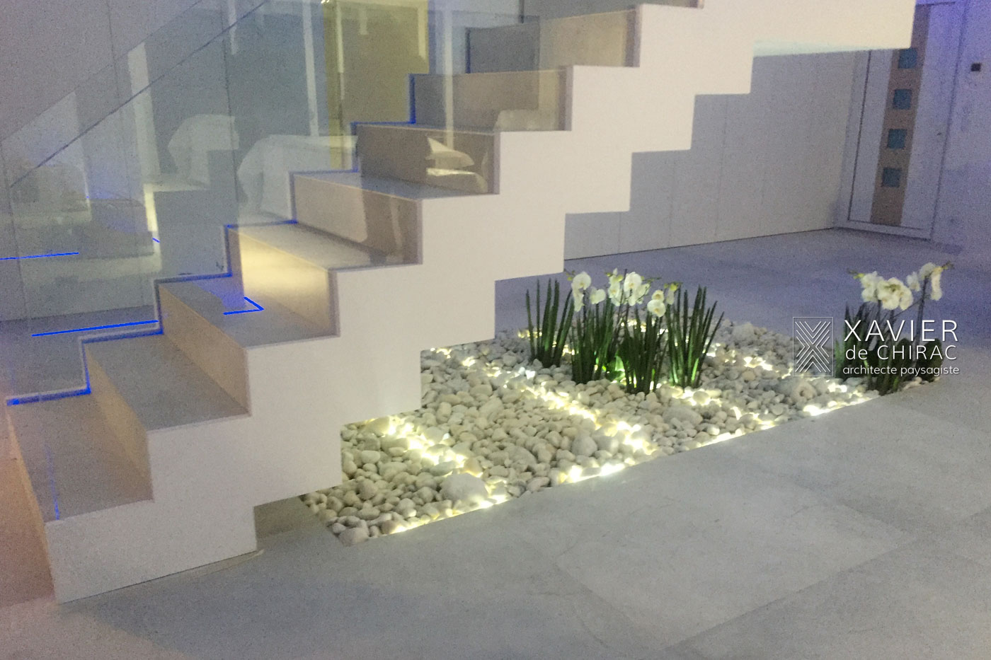 Installation intérieur éclairé