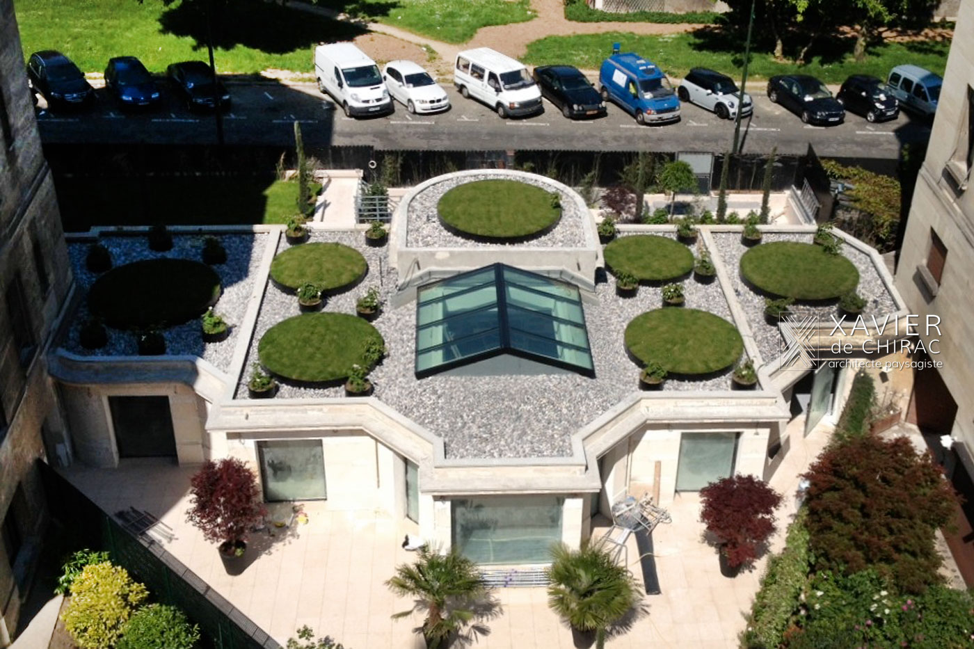 Jardin des 7 cercles de gazon