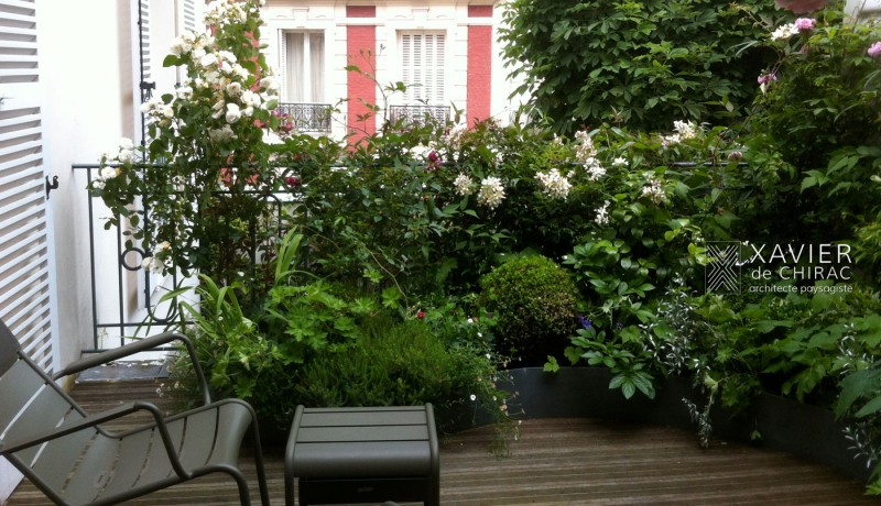 Terrasse sur quelques mètres carré
