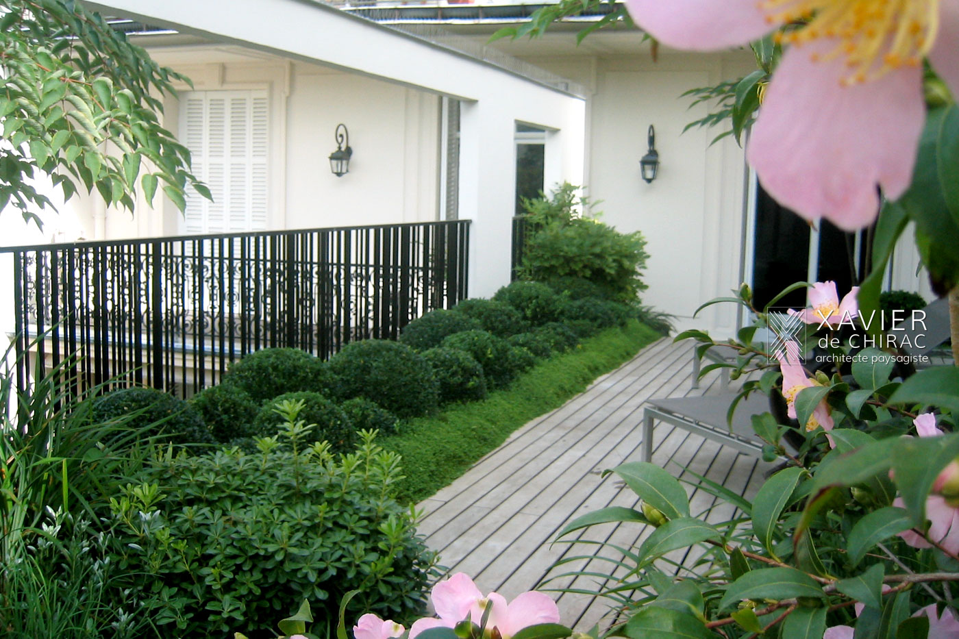 Terrasse romantique au cœur de Paris
