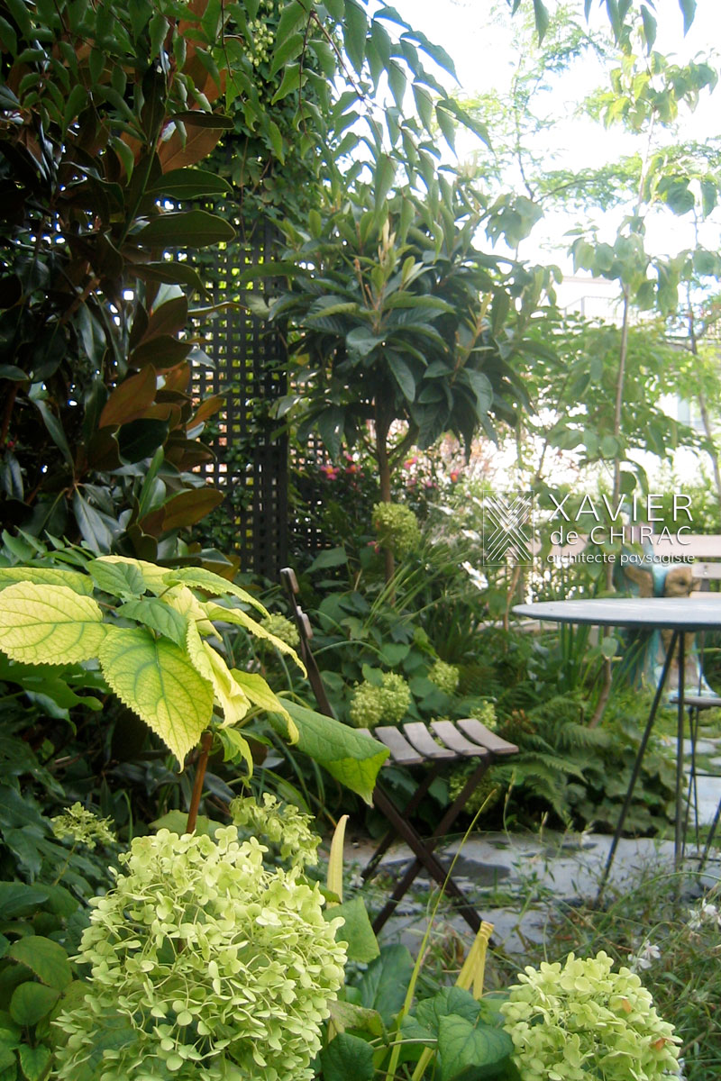 Terrasse romantique au cœur de Paris