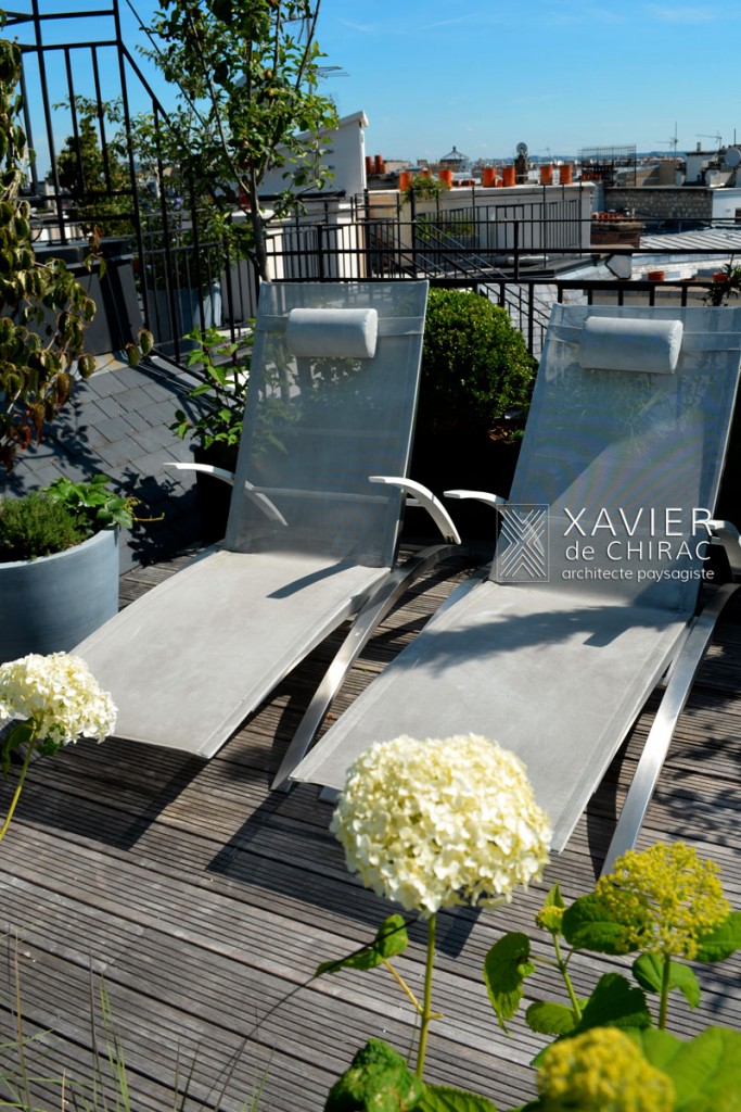 terrasse sur les toits de Paris