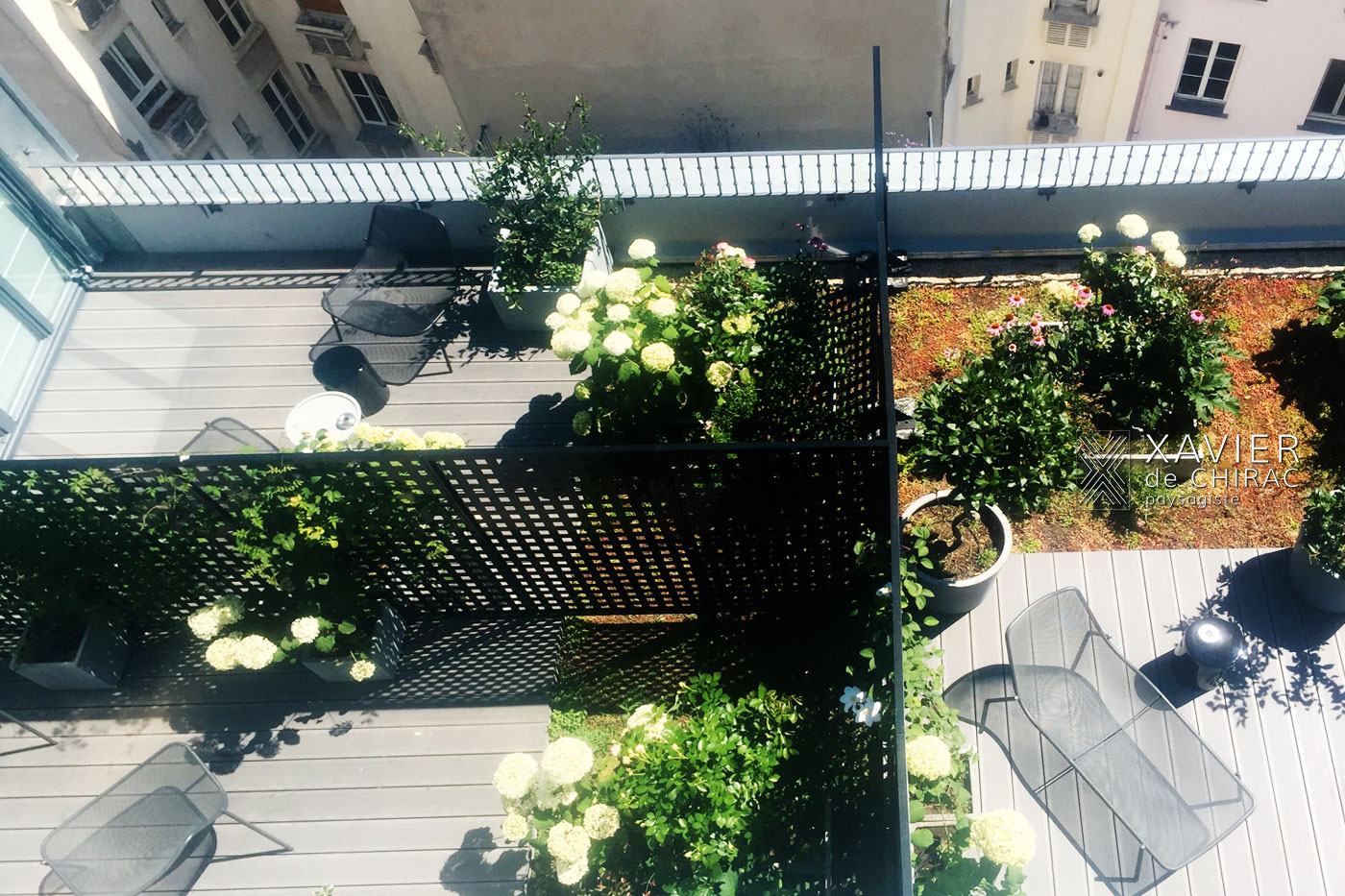 terrasses en bois hôtel Boutet