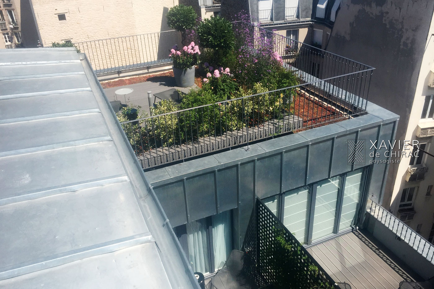 terrasses en bois hôtel Boutet
