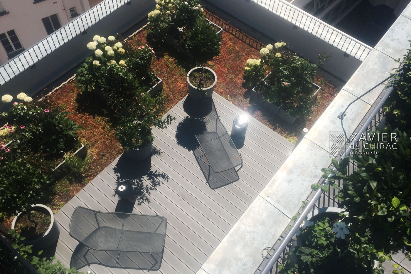 terrasses en bois hôtel Boutet