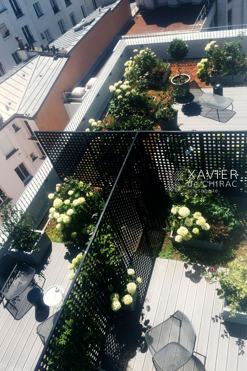 terrasses en bois hôtel Boutet