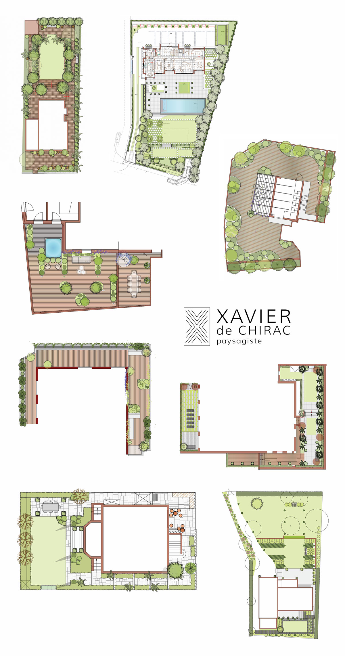 plans de jardin et terrasse xavier chirac
