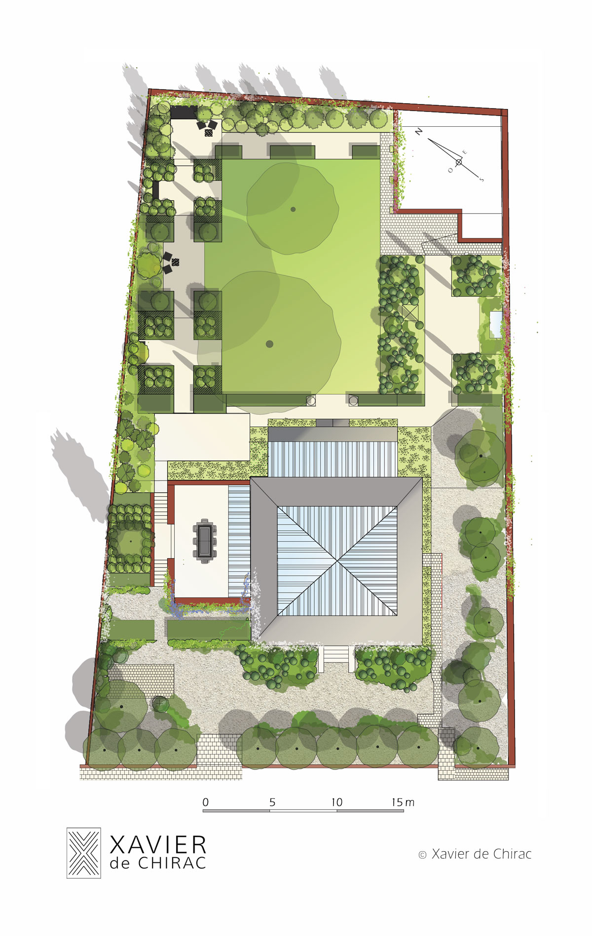 xavier de chirac conception de jardin et terrasse