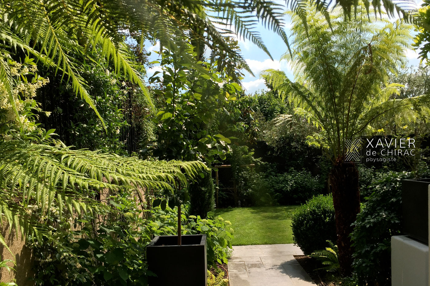 jardin urbain de style anglais xavier de chirac paysagiste