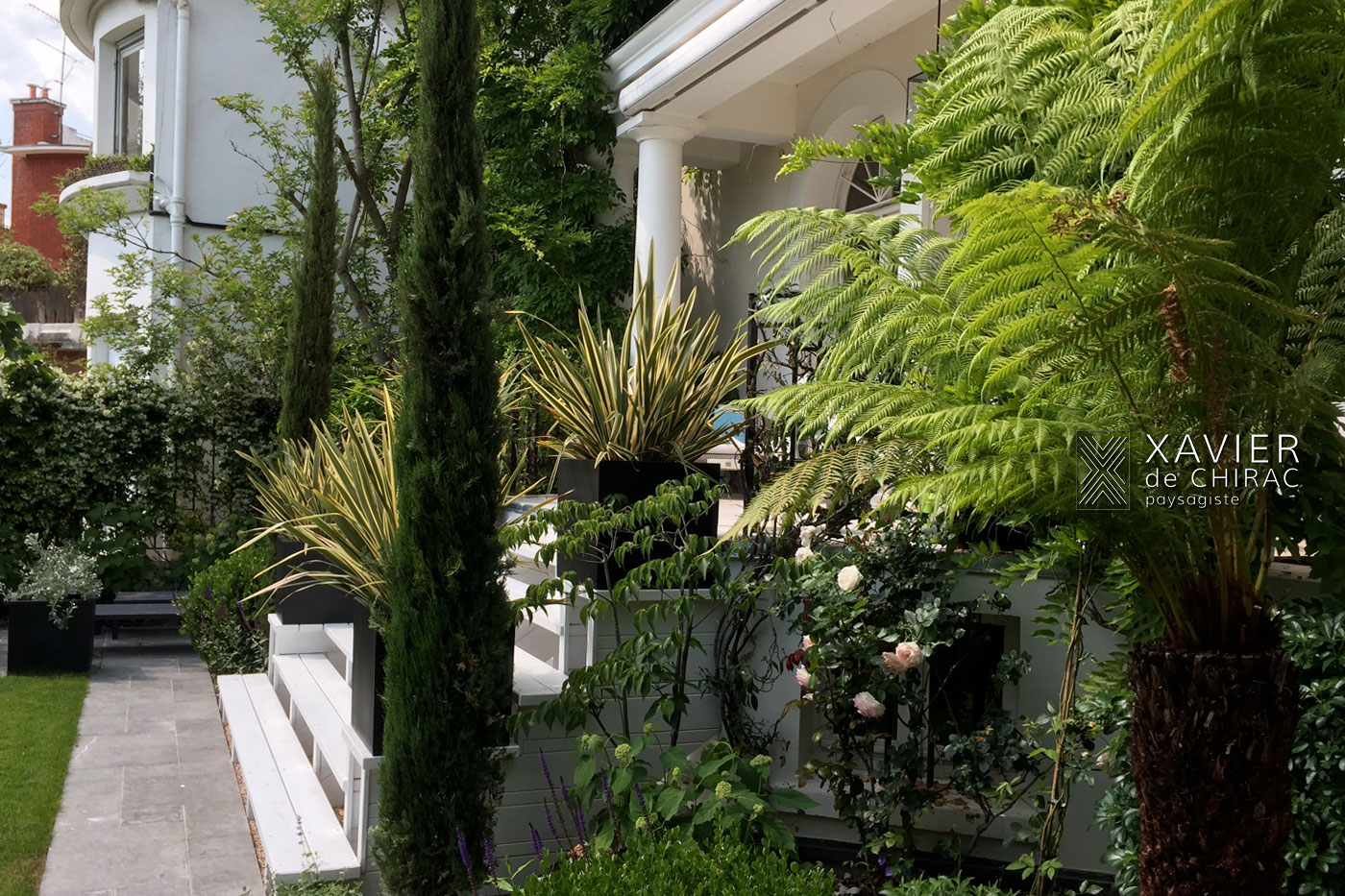 jardin urbain de style anglais xavier de chirac paysagiste