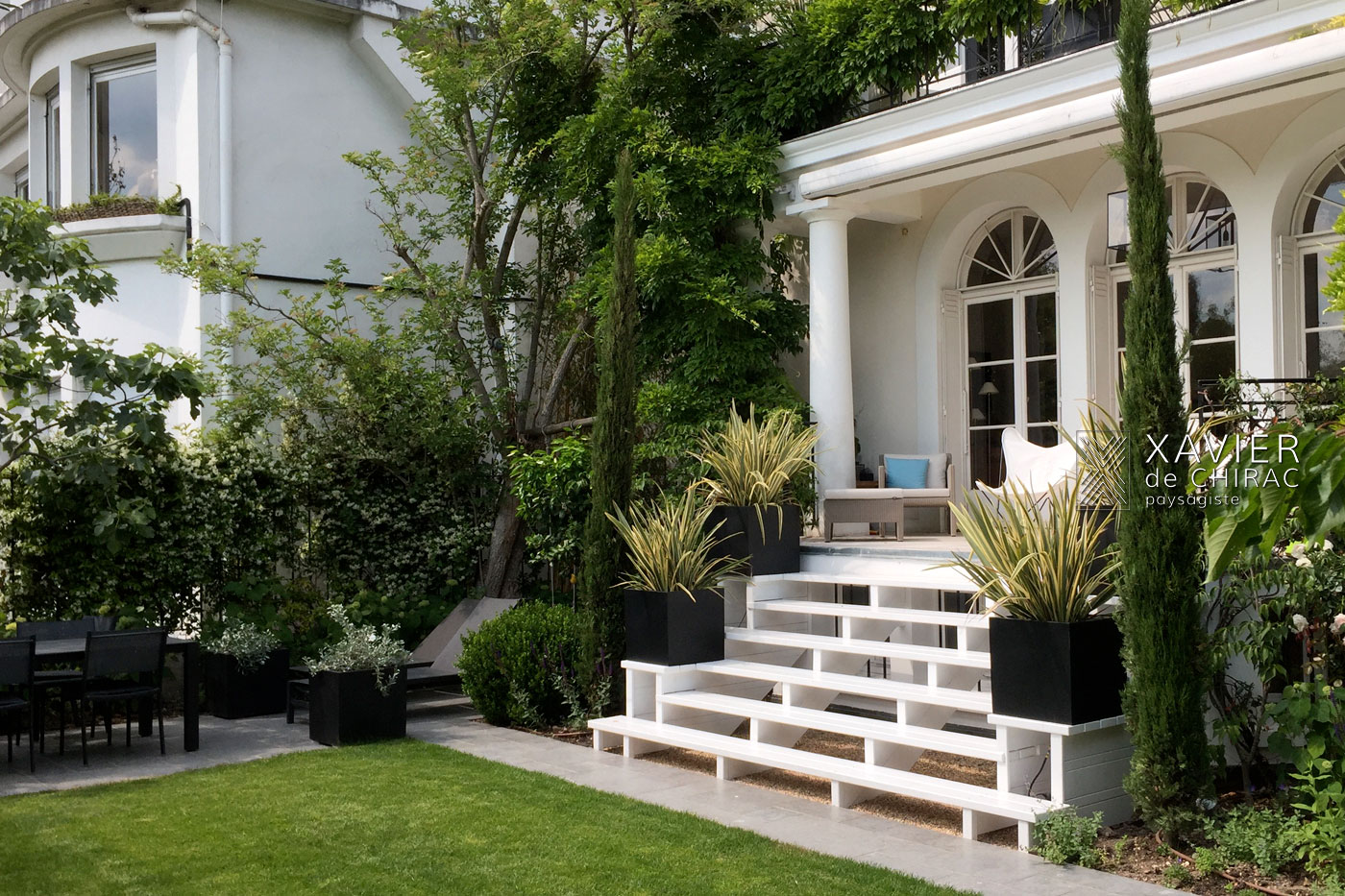 jardin urbain de style anglais xavier de chirac paysagiste