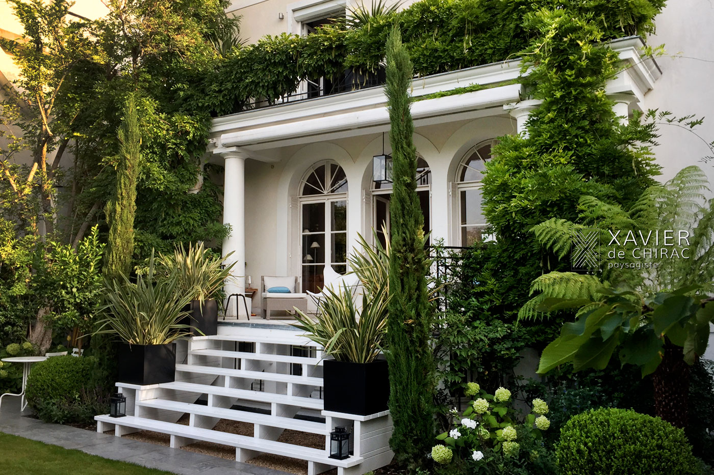 jardin urbain de style anglais xavier de chirac paysagiste