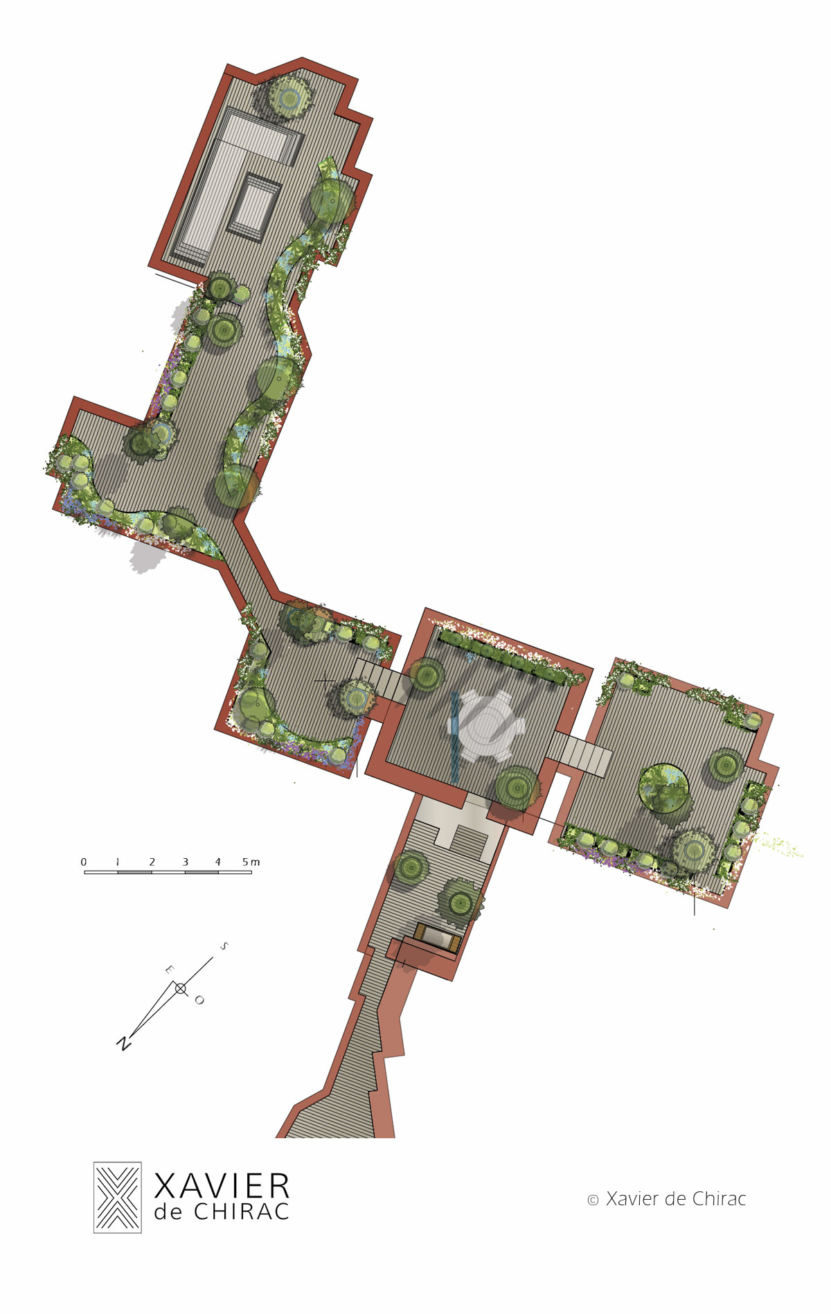 xavier de chirac conception de jardin et terrasse